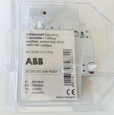 ABB 2CDS200936R0001 S2C-H11L Bloque de contacto auxiliar con servoacción industrial Certificado CE