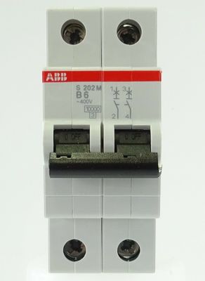 ABB 2cds272001r0065 s202m-b6 Interruptor de circuito de serie S200 de núcleo de contacto auxiliar