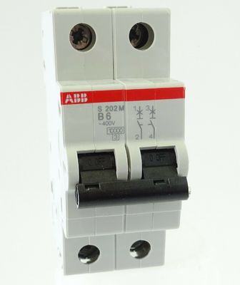 ABB 2cds272001r0065 s202m-b6 Interruptor de circuito de serie S200 de núcleo de contacto auxiliar
