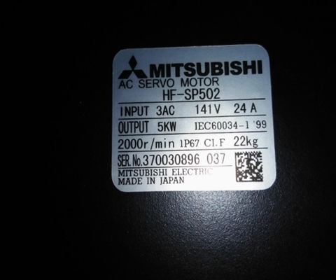 El motor de servicio de inercia media de Mitsubishi HF-SP502 5 kW HFSP502