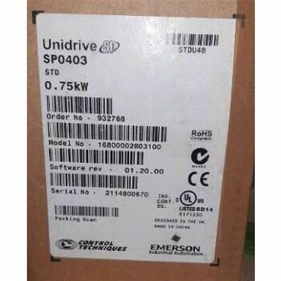 EMERSON SP0403 Acción universal de velocidad variable para motores de inducción y servomotores