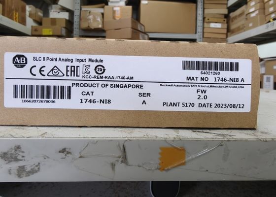 Módulo de entrada digital I O original envasado AB 1746-NI8 SER A SLC 500 módulo de entrada analógico 1746NI8