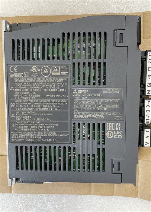 Impulsión 3PH 170V 0-360Hz Mitsubishi del motor servo de MR-J4-20B-RJ020 Mitsubishi 200W