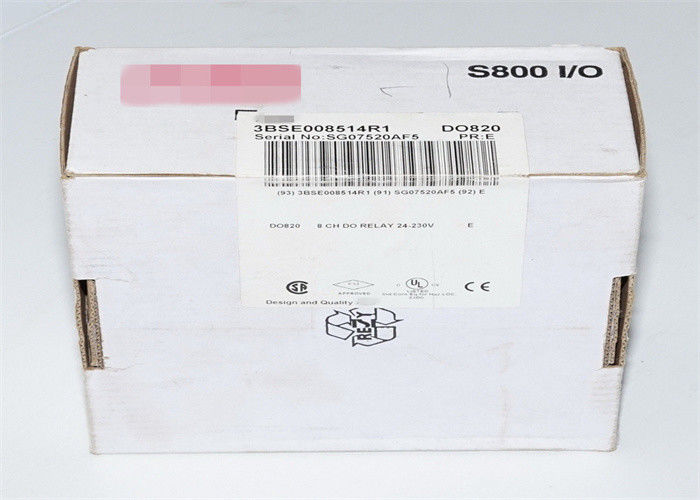 El módulo DO820 3BSE013250R1 DIGITAL de la entrada-salida de ABB DI821 S800 HIZO SALIR el A.C./la C.C. del CH 230 V del MÓDULO 8