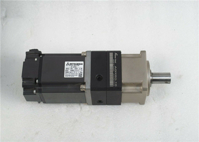 MOTOR SERVO industrial HF-KP43 de la CA de Mitsubishi 400W con 10:1 del RATIO de la cabeza AB060-S1-P2 del engranaje