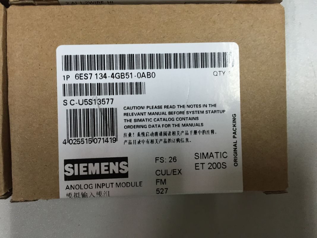 Módulo de electrónica de alta velocidad de 6ES7134-4GB51-0AB0 Siemens 2AI I-2-wire 4-20 mA