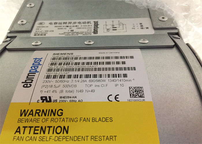 El servo industrial de la FAN de EBMPAPST conduce 6SL3362-0AG00-0AA1 la fan centrífuga G4E280-BC23-05 A5E01026230
