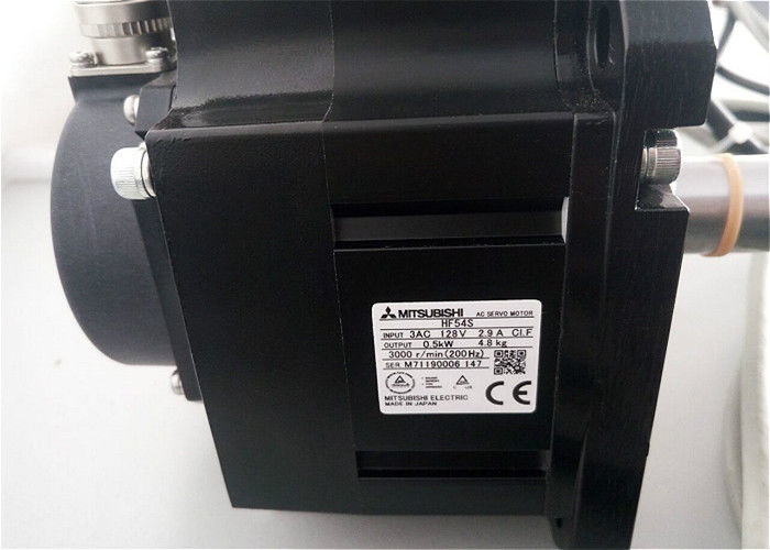 Serie 0.5KW 3AC 128V 2.9A 3000r/min del HF del motor servo de la CA de Mitsubishi HF54S Industial a estrenar