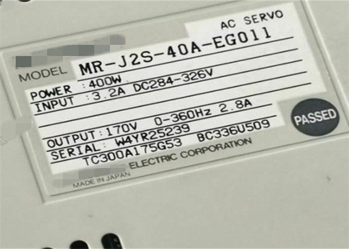 Impulsión SERVA industrial 400W 170V 2.8A del amplificador MR-J2S-40A-EG011 de la CA de Mitsubishi NUEVA