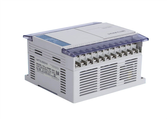 EL REGULADOR PROGRAMABLE DE MITSUBISHI FX1S-30MR-001 24 ENTRADAS DEL VDC SOURCE/SINK 16 14 SALIDAS RETRANSMITE HECHO SALIR