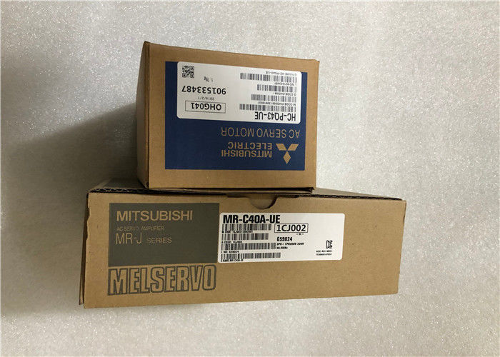 Impulsión serva industrial MR-C40A-UE de Mitsubishi 400W con el motor HC-PQ43-UE 4.5AMP 230V NUEVO