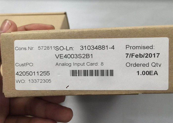 Tarjeta entrada análoga VE4003S2B1, 8 Ch, 4-20mA, CIERVO, SERIE 2 de EMERSON DELTAV NUEVA