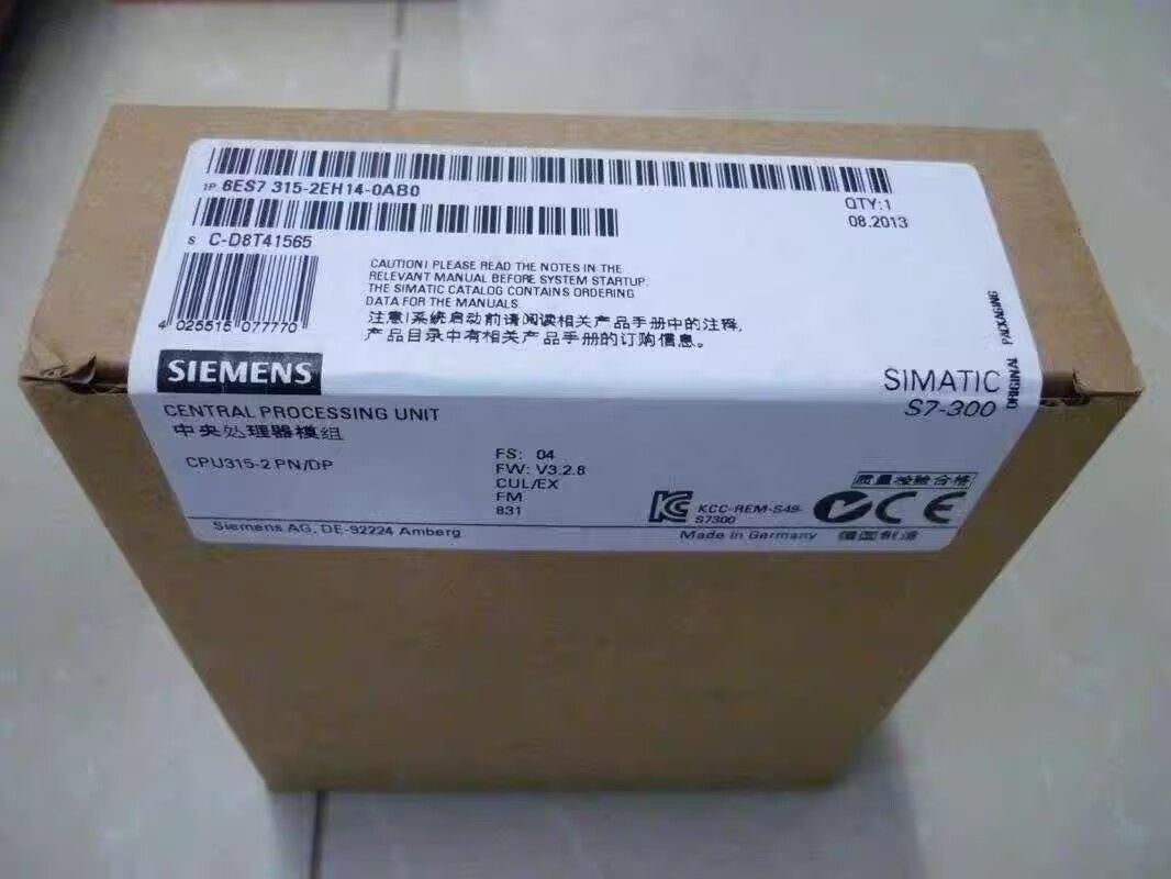 Interfaz MPI/DP de Siemens 6ES7315-2EH14-0AB0 1r 12 mbit/s, 2da Ethernet PROFINET del interfaz