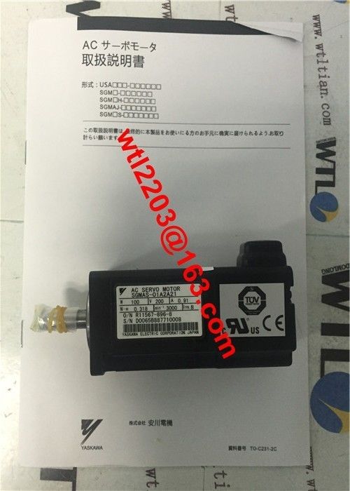 Motor servo industrial SGMAS-01A2A21 100W 200V de la CA de Yaskawa A ESTRENAR