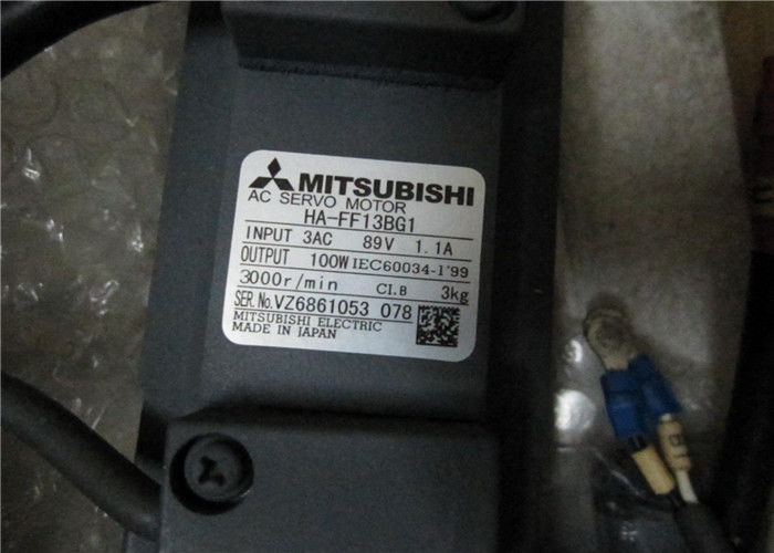 MOTOR SERVO HA-FF13BG1 HA-FF13BG2 de la CA de Mitsubishi 100W con el ratio 1/30 del engranaje GR-S-10 nuevo