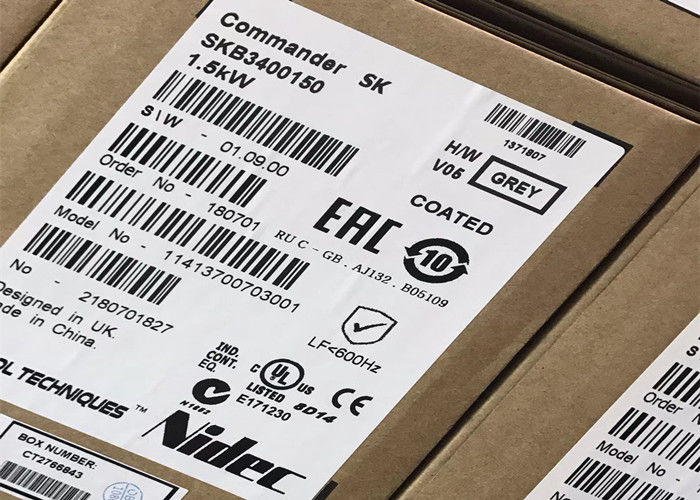 CA 3PH 3.8A de la impulsión 380-480V del inversor de comandante SK 1.5kW de las técnicas de control de Nidec SKB3400150