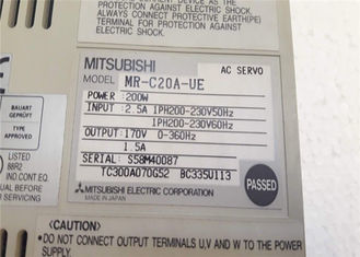 Mitsubishi 3 fase amplificador industrial MR-C20A-UE Servo motor 200W salida 1.5A 3AC