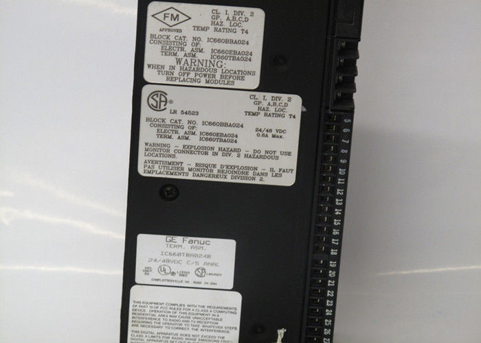 IC660BBA024 Bloque de E/S de la serie GE Fanuc Genius, tensión nominal de 24/48 VDC