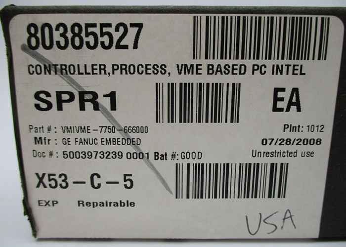 GE Fanuc Automation VMIVME-7750-666000 Computadora de placa única VME basada en el procesador Pentium III