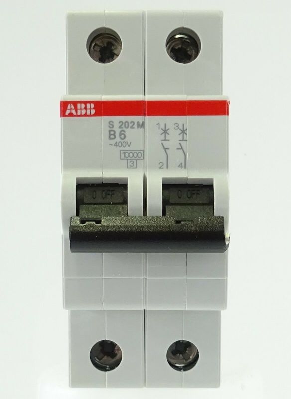 ABB 2cds272001r0065 s202m-b6 Interruptor de circuito de serie S200 de núcleo de contacto auxiliar